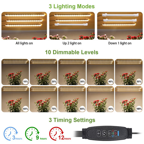 JhauvMw grow light strips mounted on shelf provide even plant coverage.