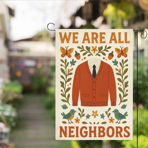JHFDTY garden flag adds fun decor and makes a neighbor gift