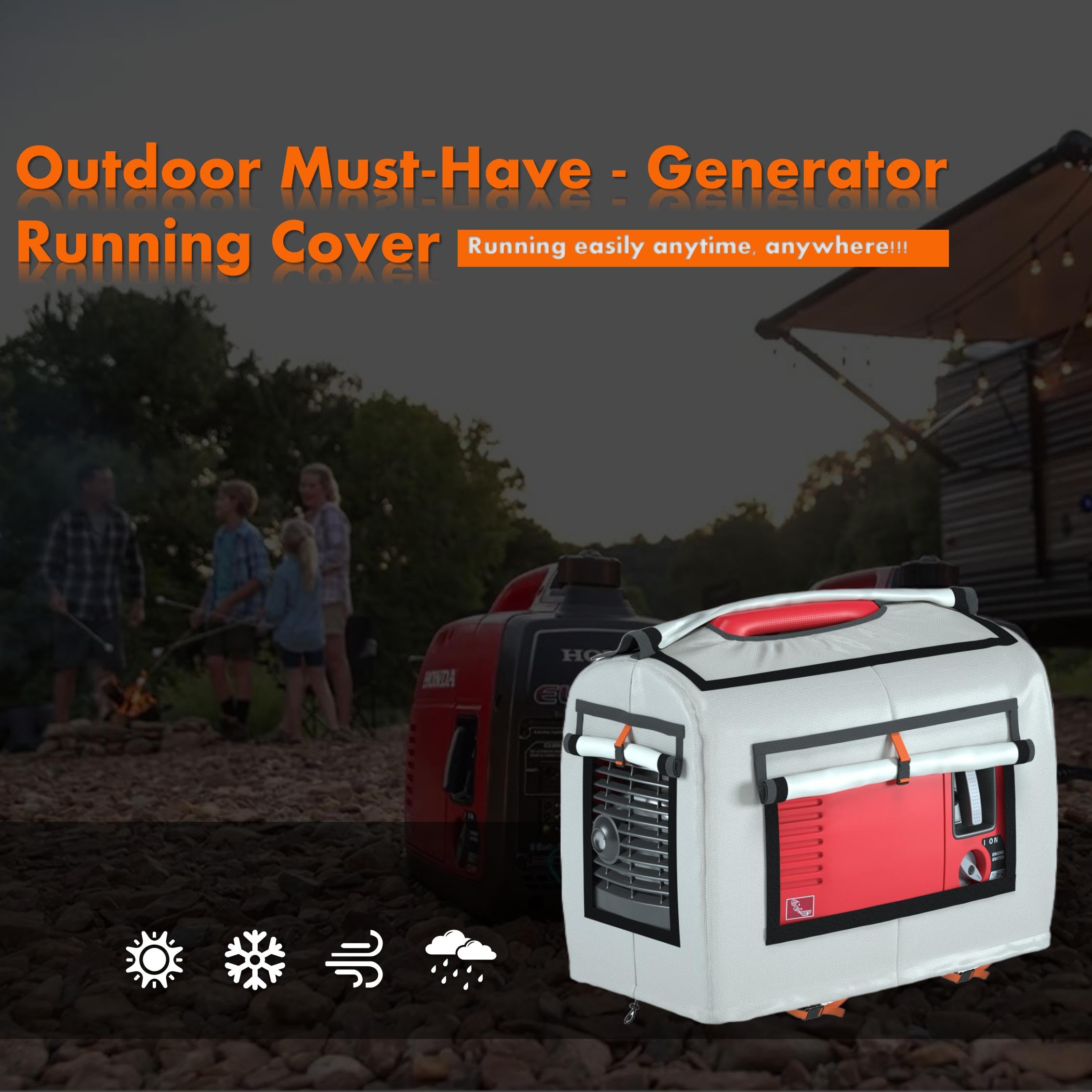 JIAHOO cover color scheme blends beige with orange for stylish outdoor duty