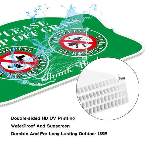 JIAMING easy-install lawn sign for quick setup