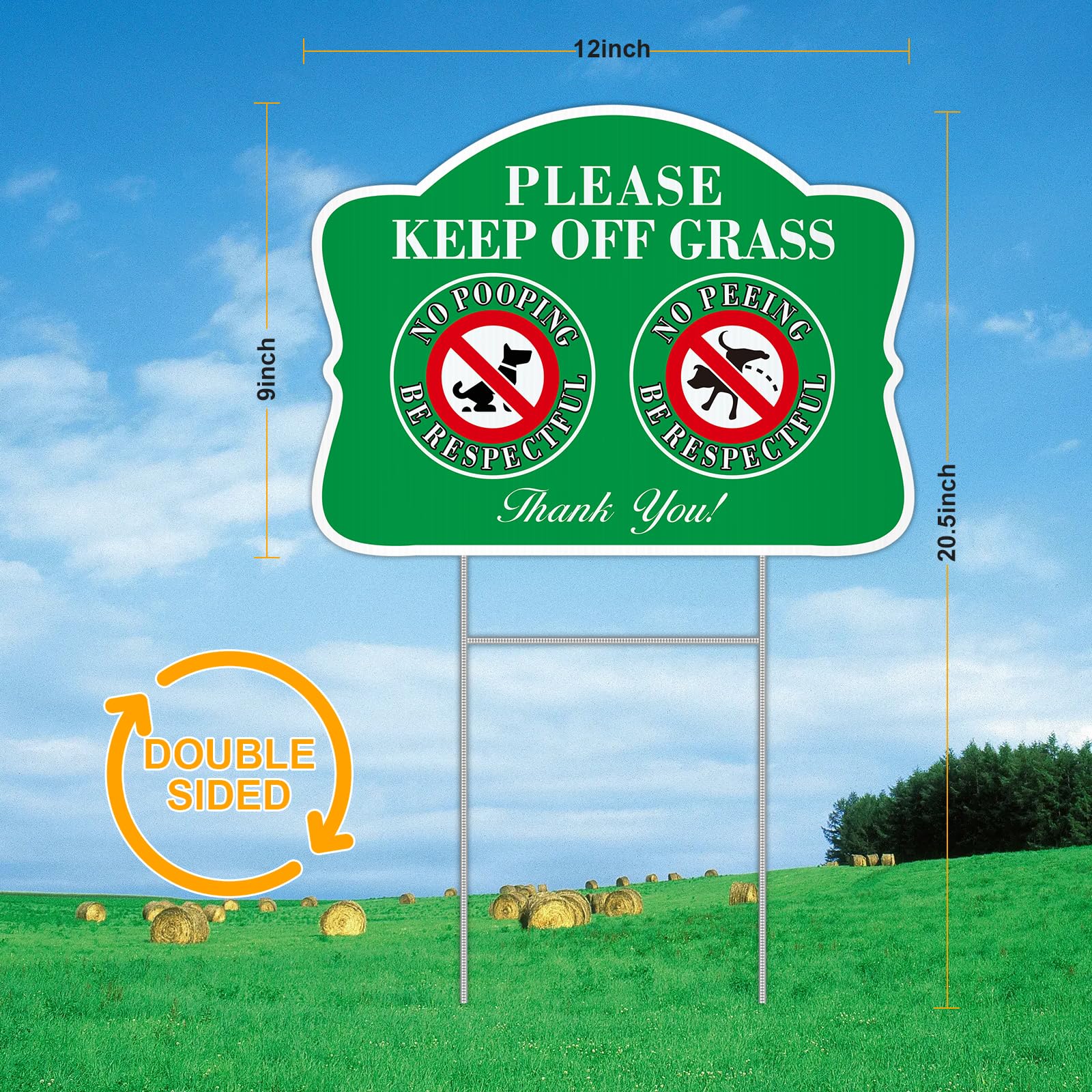 JIAMING keep-off-grass sign helps protect your lawn