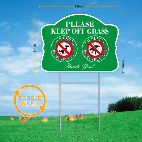 JIAMING keep-off-grass sign helps protect your lawn