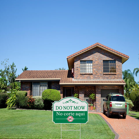 JIAMING Two-pack garden sign demonstrates versatile outdoor signage options
