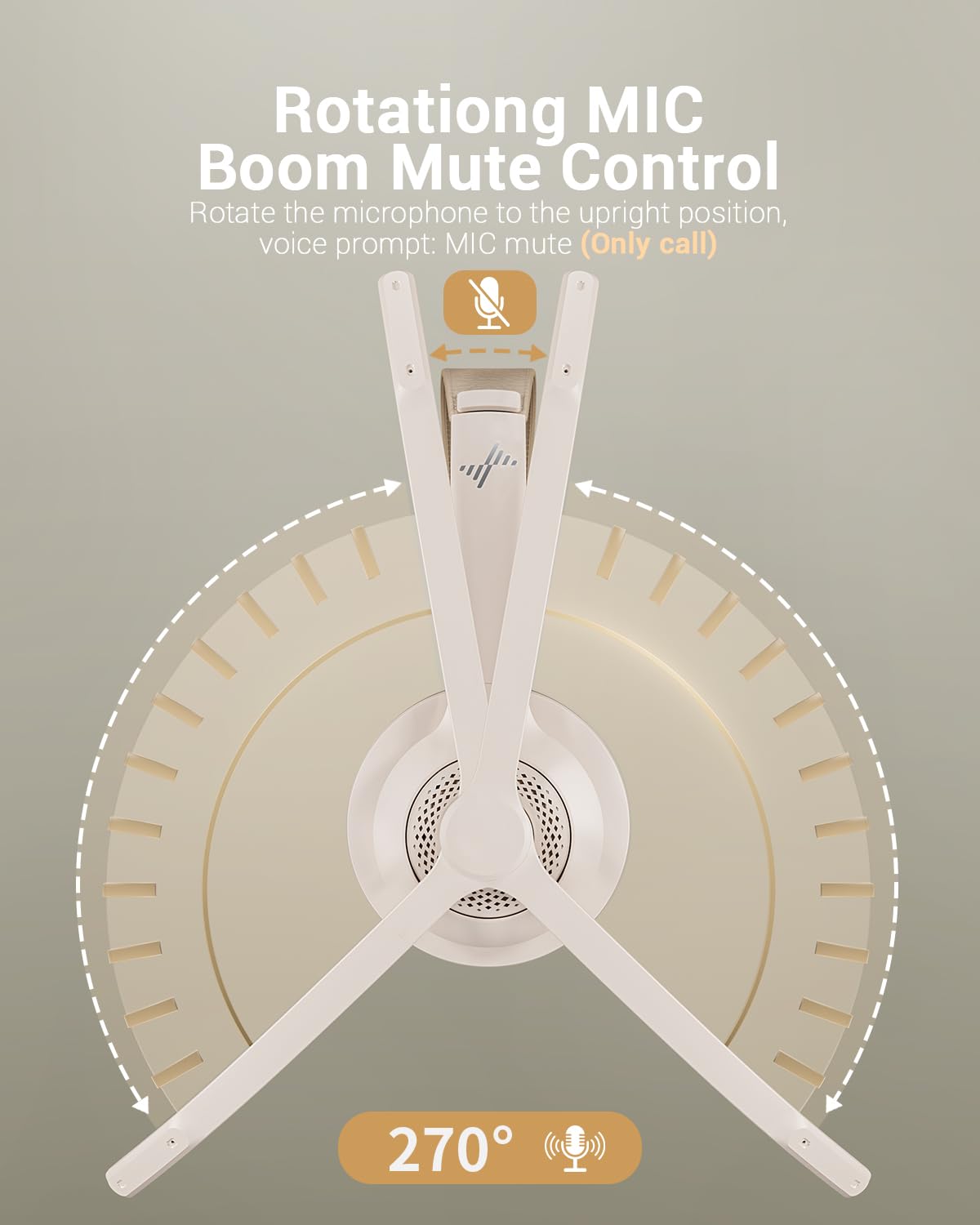 JIAMQISHI 3.5 mm cable enables wired use with mic mute and inline controls.