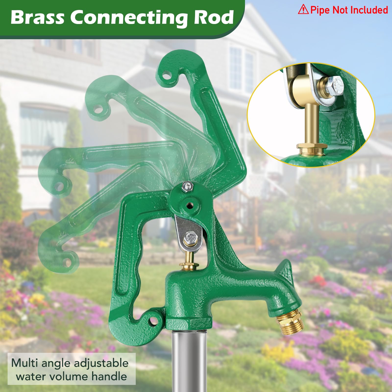JIANBENKJ hydrant head with 3/4 inch hose coupling supports quick garden water access.