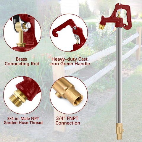 JIANBENKJ frost-proof hydrant lever operation enables adjustable water flow