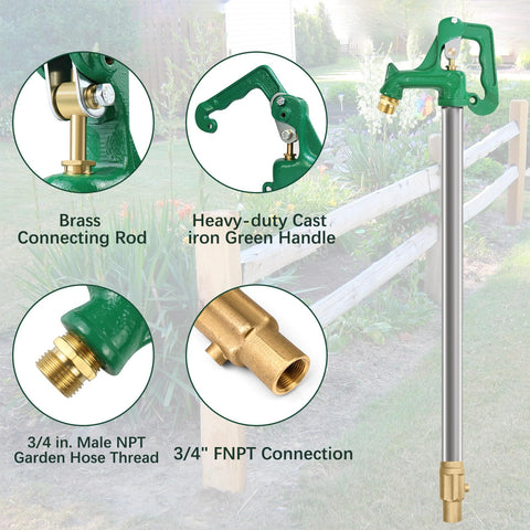JIANBENKJ green powder-coated finish resists outdoor elements.