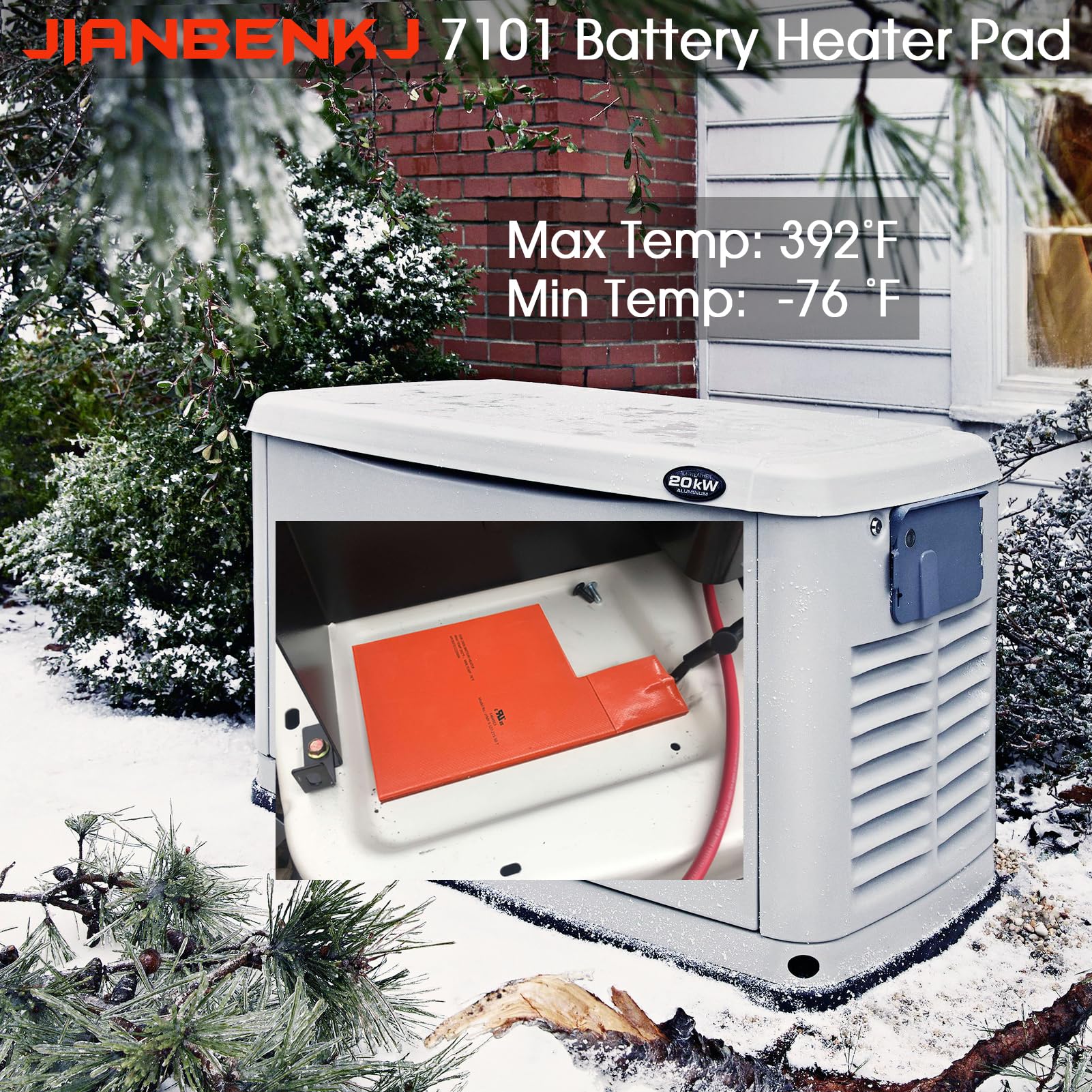 JIANBENKJ plug-and-play installation image for outdoor Generac setup