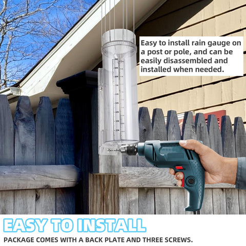 JIANBENKJ rain gauge bird-deterrent rod feature protects from birds.