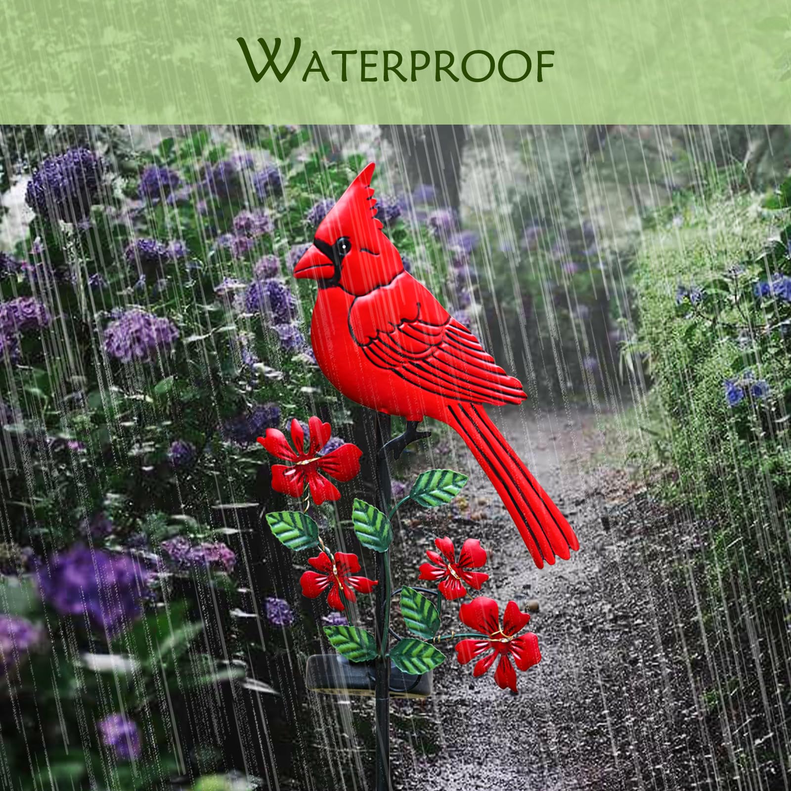 Jiasku balcony and yard cardinal decor adds cozy charm