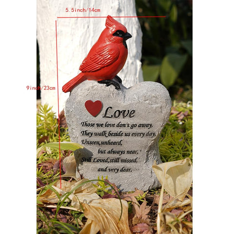 Jiasku cardinal pathway stone rests lightly yet sturdily in garden.