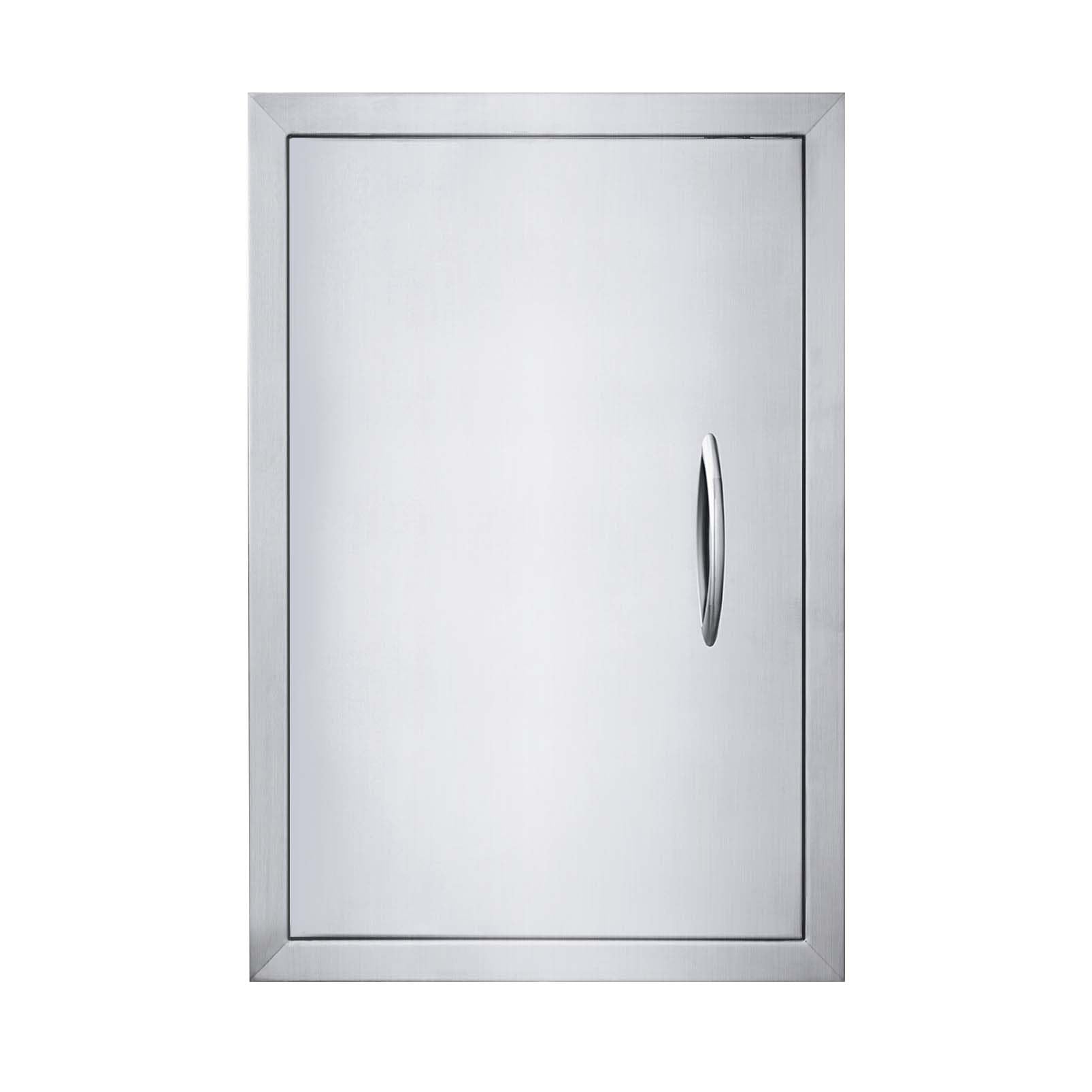 JIE JIN 17in x 24in outdoor door brushed stainless for durable weatherproof access
