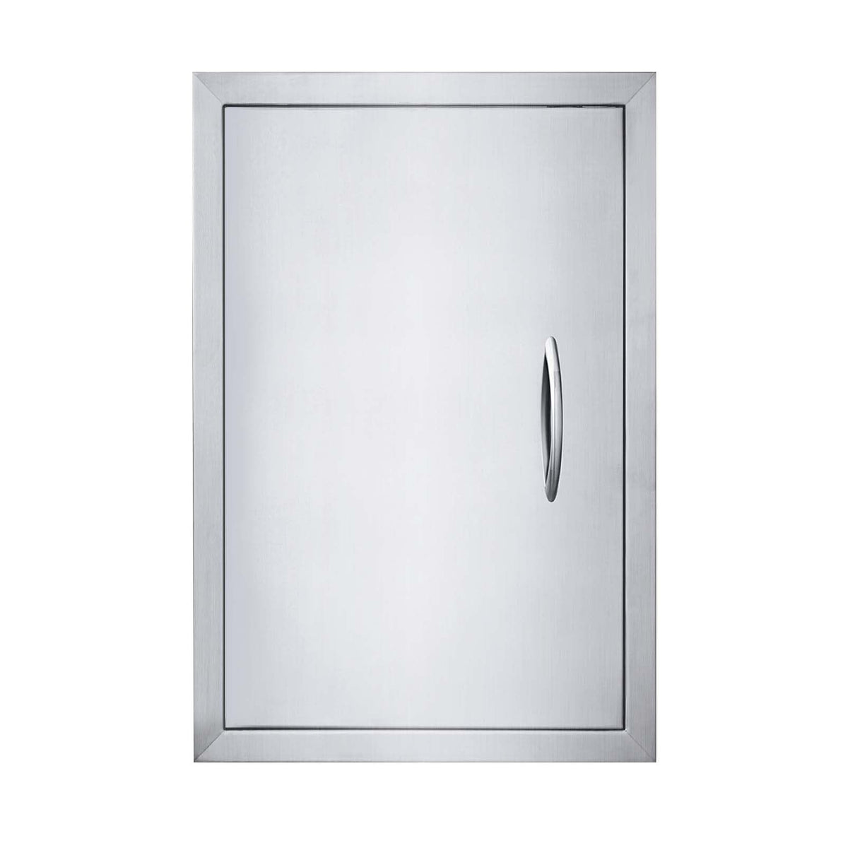 JIE JIN 17in x 24in outdoor door brushed stainless for durable weatherproof access