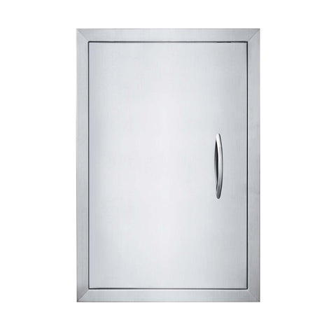 JIE JIN 17in x 24in outdoor door brushed stainless for durable weatherproof access