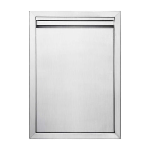 JIE JIN BBQ access door front view with recessed handle for easy outdoor kitchen access.
