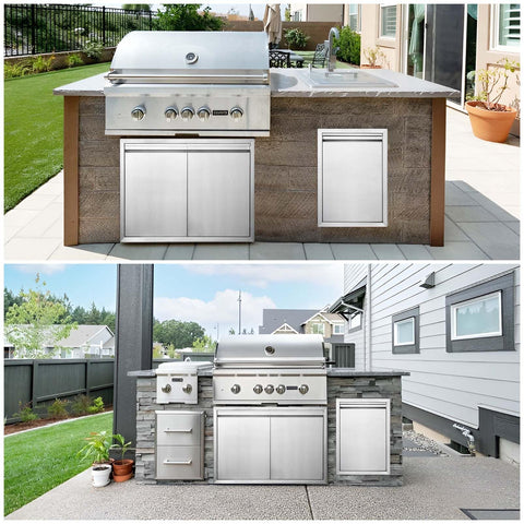 Durable 304 stainless steel construction for lasting outdoor performance.