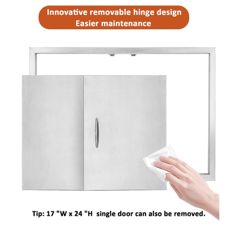 JIE JIN outdoor kitchen door suited for BBQ islands and outdoor walls