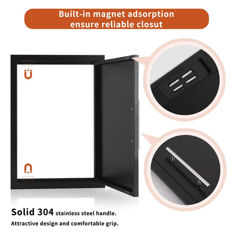 JIE JIN 1.2mm thick stainless steel door with solid handle for sturdy use.