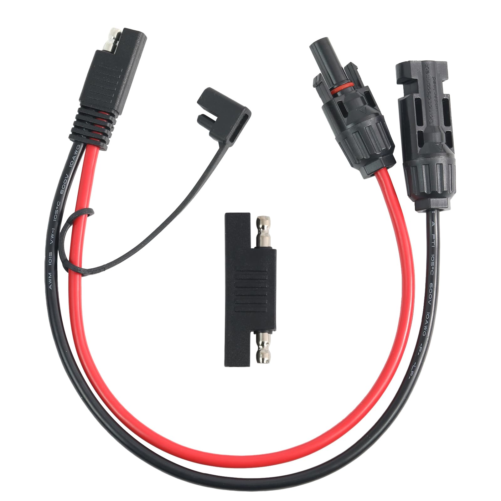 Jienk 10AWG solar cable with SAE to MC-4 adapter for efficient, stable solar connections.