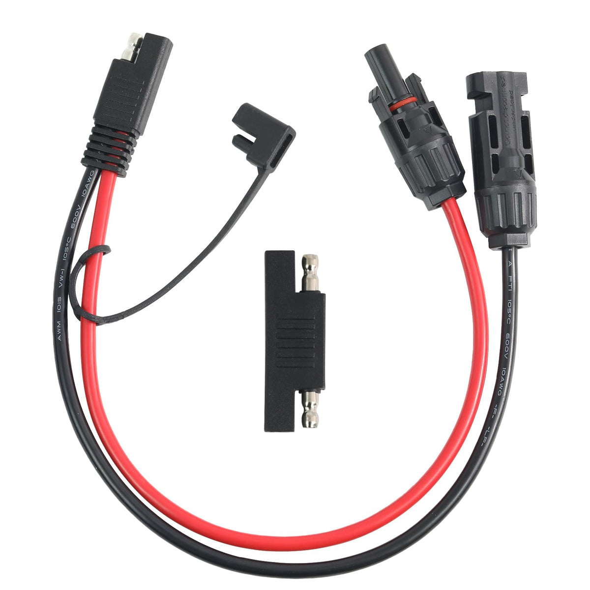 Jienk 10AWG solar cable with SAE to MC-4 adapter for efficient, stable solar connections.