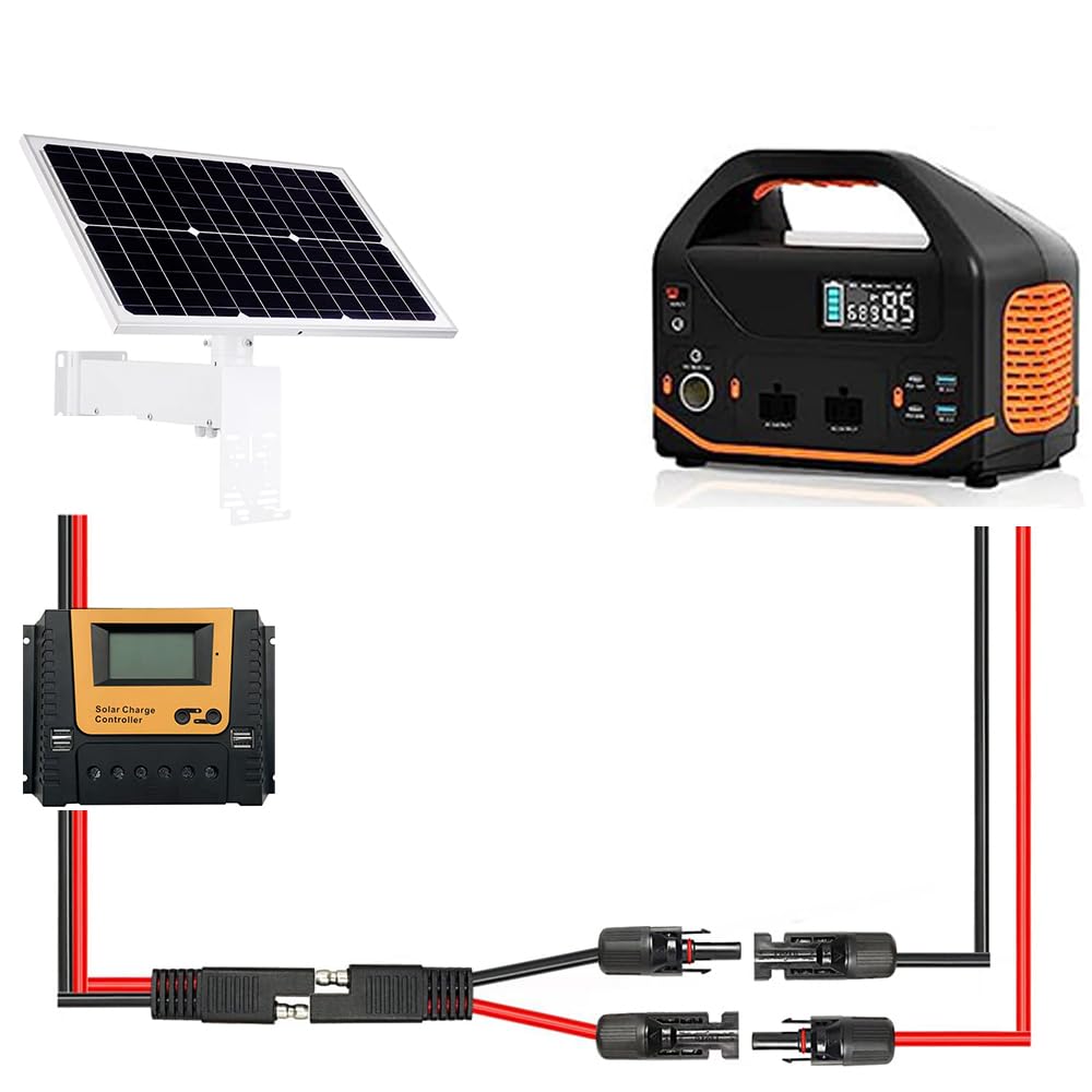 Jienk outdoor installation-ready cable supports durable, weather-resistant solar charging connections.