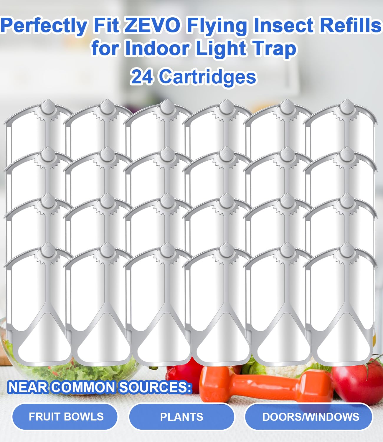 Jiermadun continuous attraction provides around-the-clock insect control in homes.