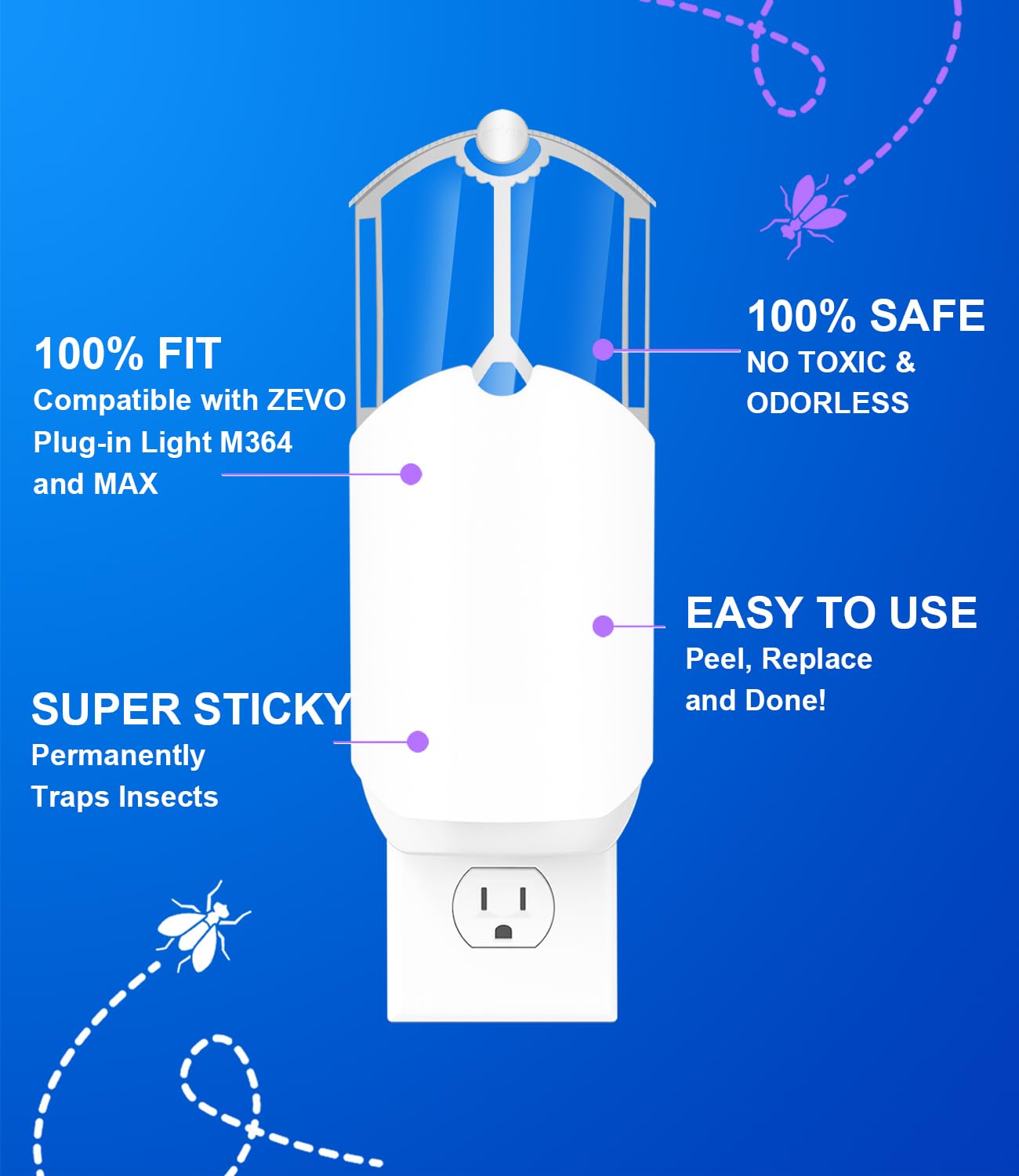 Jiermadun attracts common indoor insects like flies and gnats for nuisance reduction.