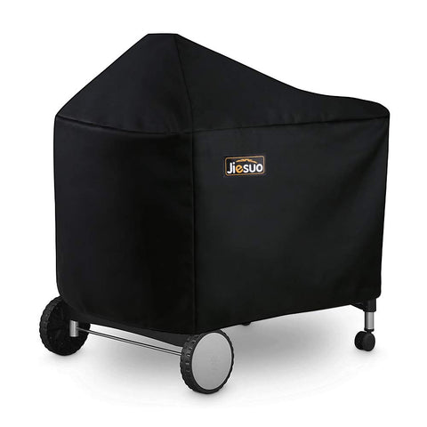 JIESUO grill cover on Weber Performer 22-inch with secure fit