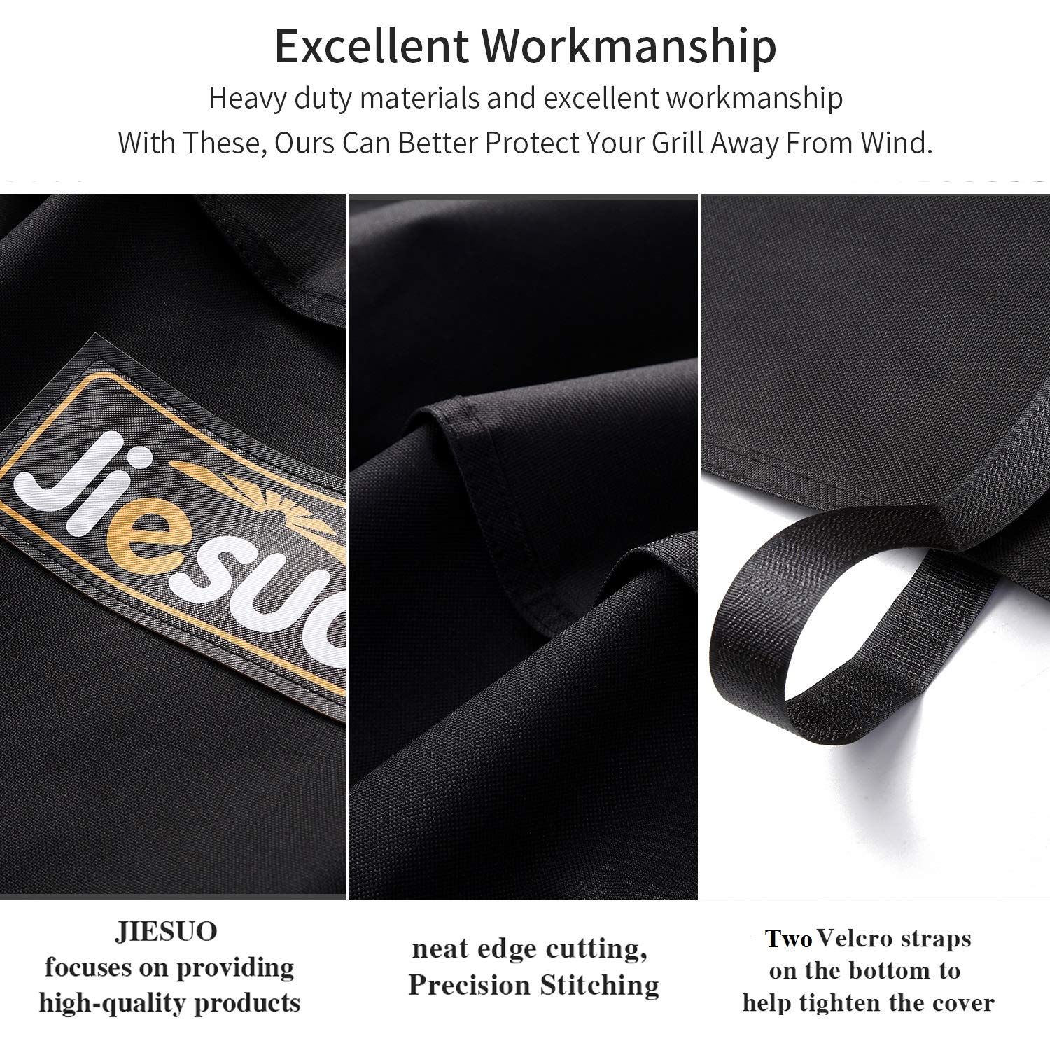 Jiesuo cover being rinsed with a hose for quick cleaning after use.