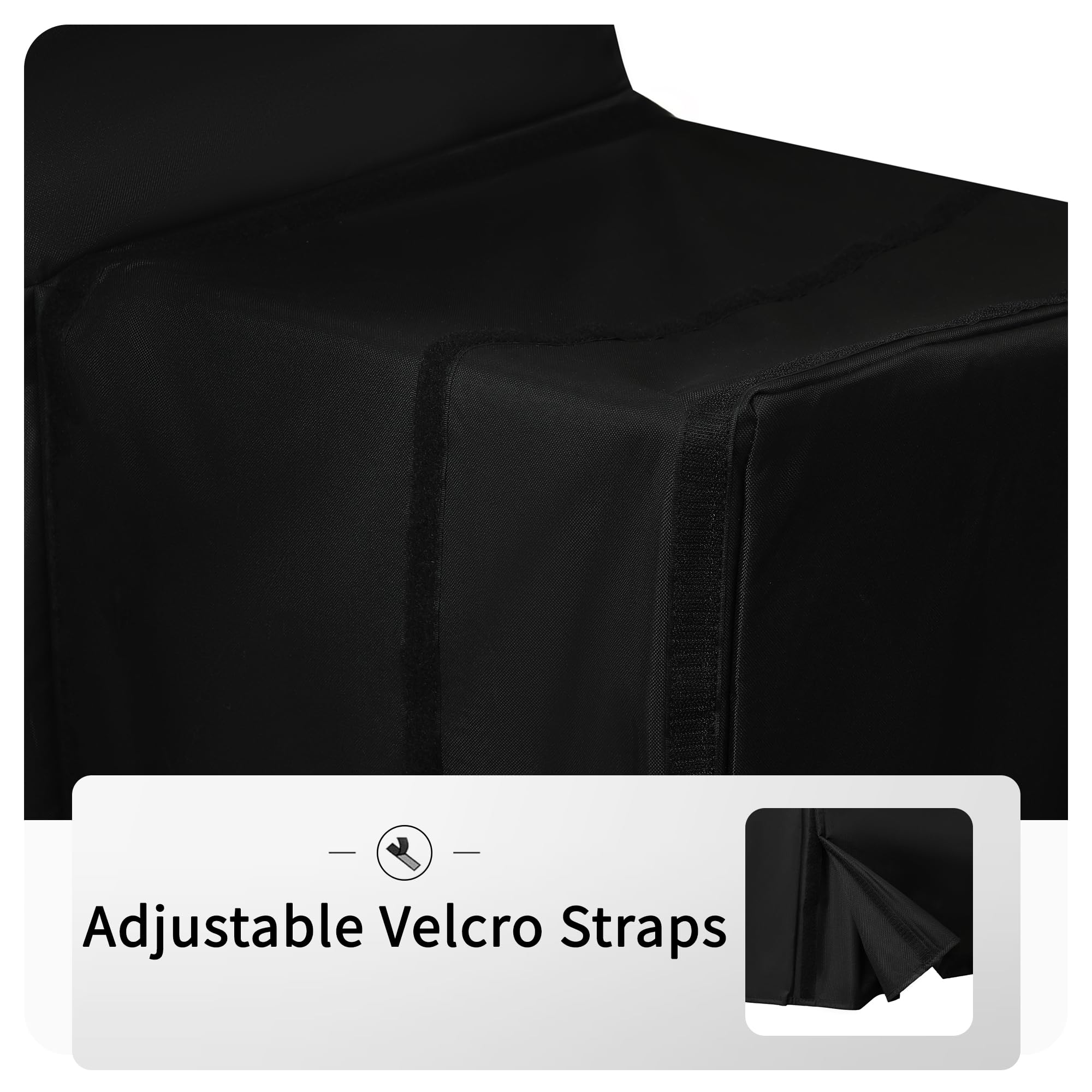 JIESUO cover offers UV protection to help maintain grill finish under sun.