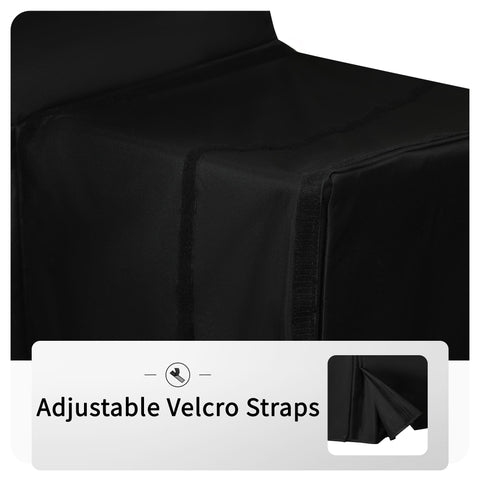 JIESUO cover offers UV protection to help maintain grill finish under sun.