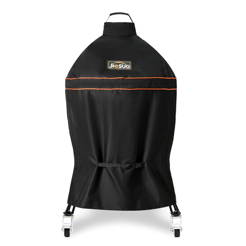 Jiesuo Kamado Joe Classic cover fits 22-inch grills for secure outdoor protection.