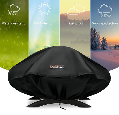 JIESUO grill cover easy-clean design, simply hose and dry quickly.