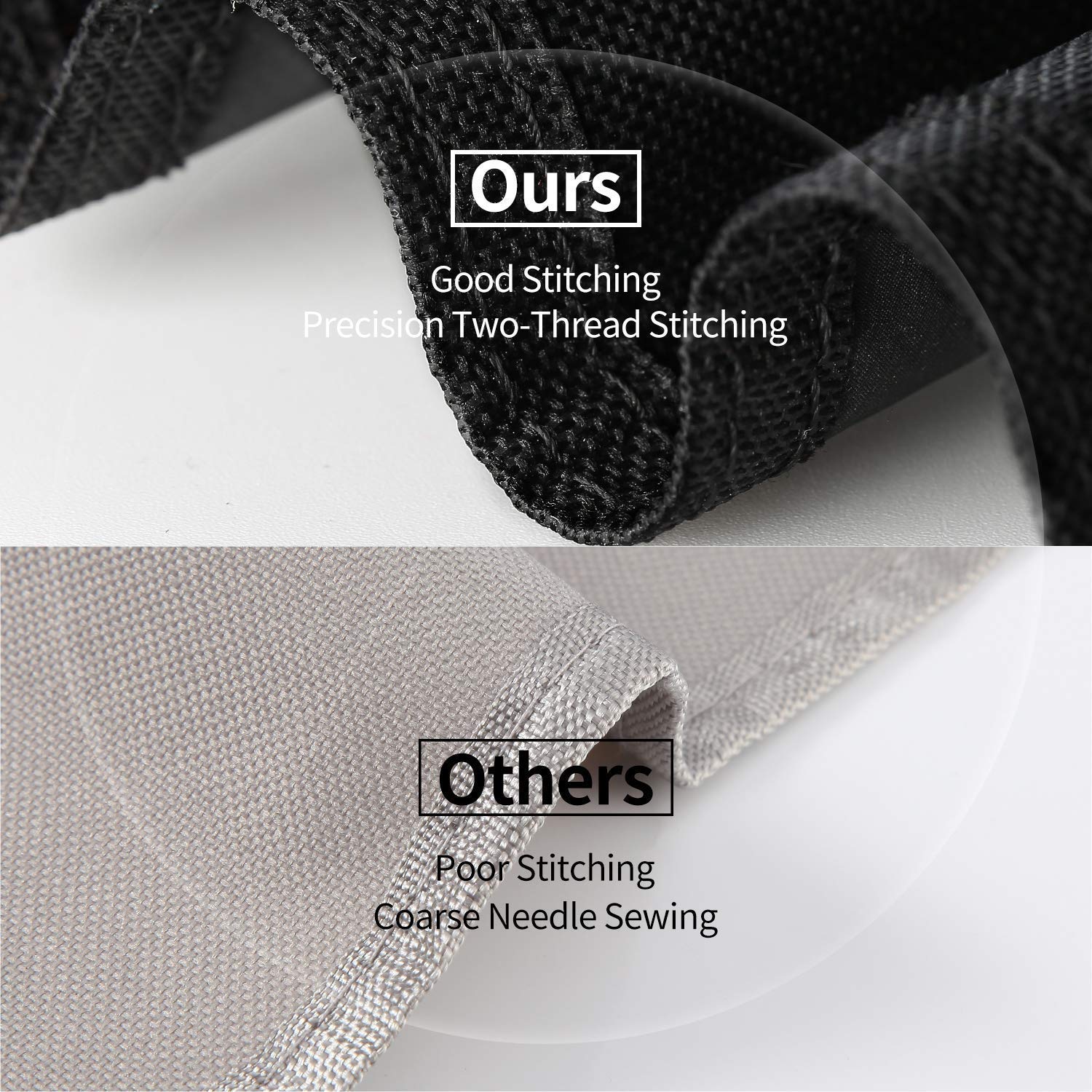 JIESUO grill cover for Weber Spirit 310, stitching detail highlights durability.