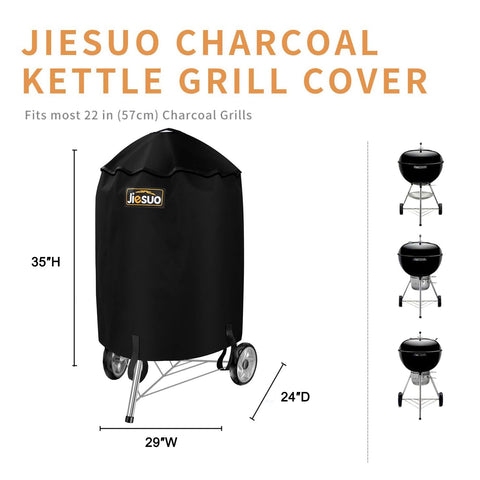 Waterproof layer shields the grill against rain and dew with JIESUO cover
