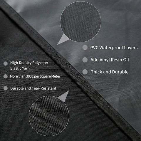 Wind-resistant Velcro straps secure the JIESUO cover