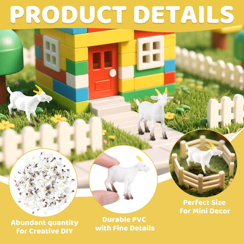 Jieting mini goats ideal for DIY fairy gardens and succulent displays.