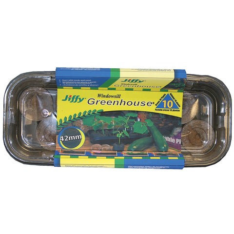 Jiffy 42mm starter pellets aid quick root establishment for healthy seedlings.