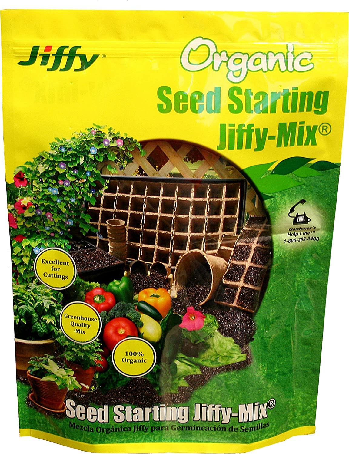 Jiffy G310 seed starting soil in a bag, supporting reliable germination and healthy seedling growth.