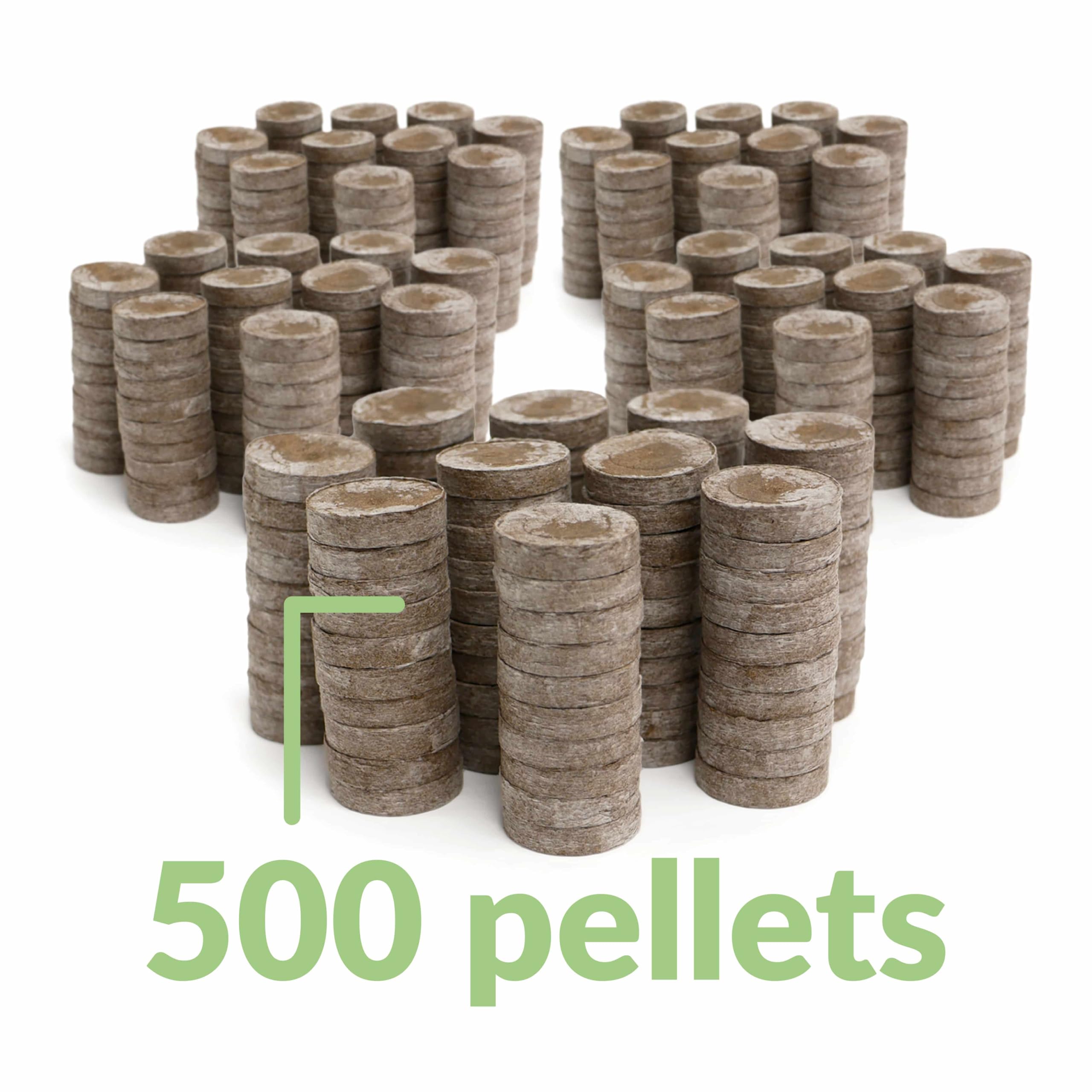 Jiffy peat pellets compatible with hydroponic systems and soil.