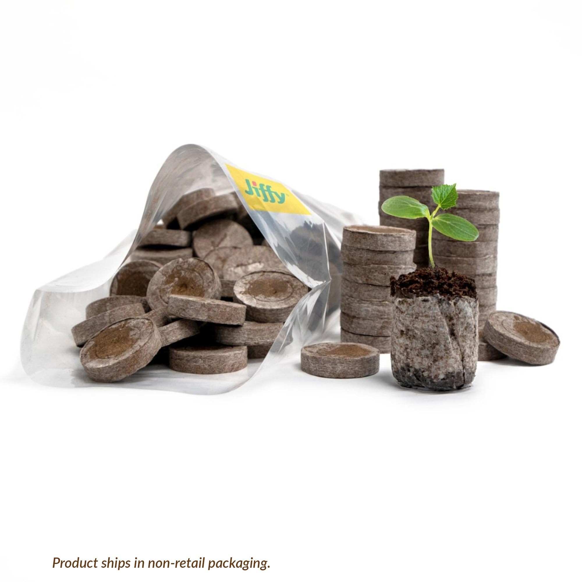 Compact Jiffy indoor garden setup for efficient space use