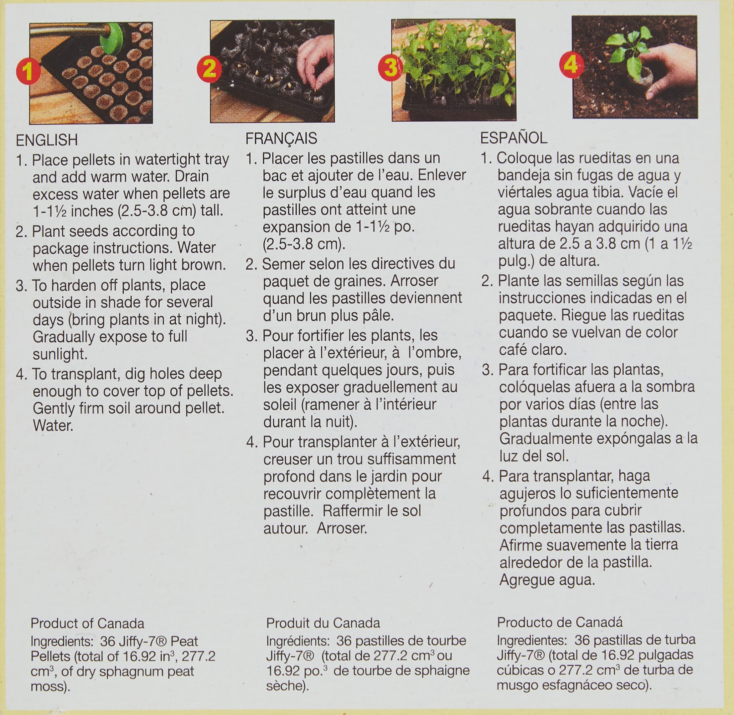Jiffy J3R36 refill pack visible, ideal for organized greenhouse setups