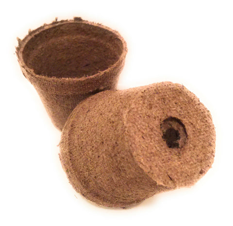 Jiffy-Pots made from Canadian Sphagnum peat for natural moisture balance.