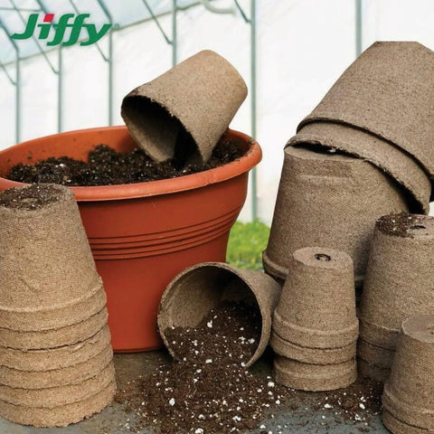 Jiffy three-inch seedling pot suitable for indoor or greenhouse use