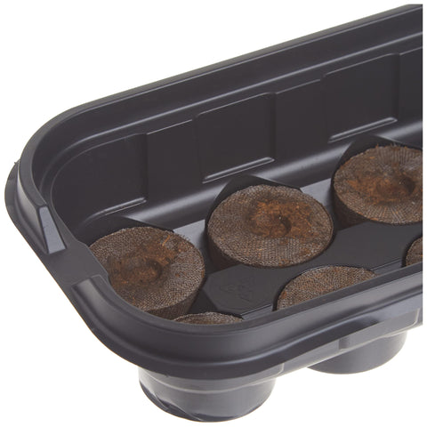 Jiffy twelve-pellets unit starts multiple seeds in one setup.