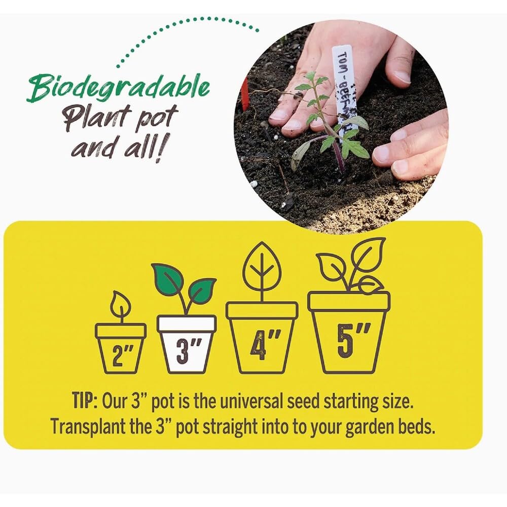 Jiffy twenty-two-pack biodegradable pots ready for multiple seedling starts