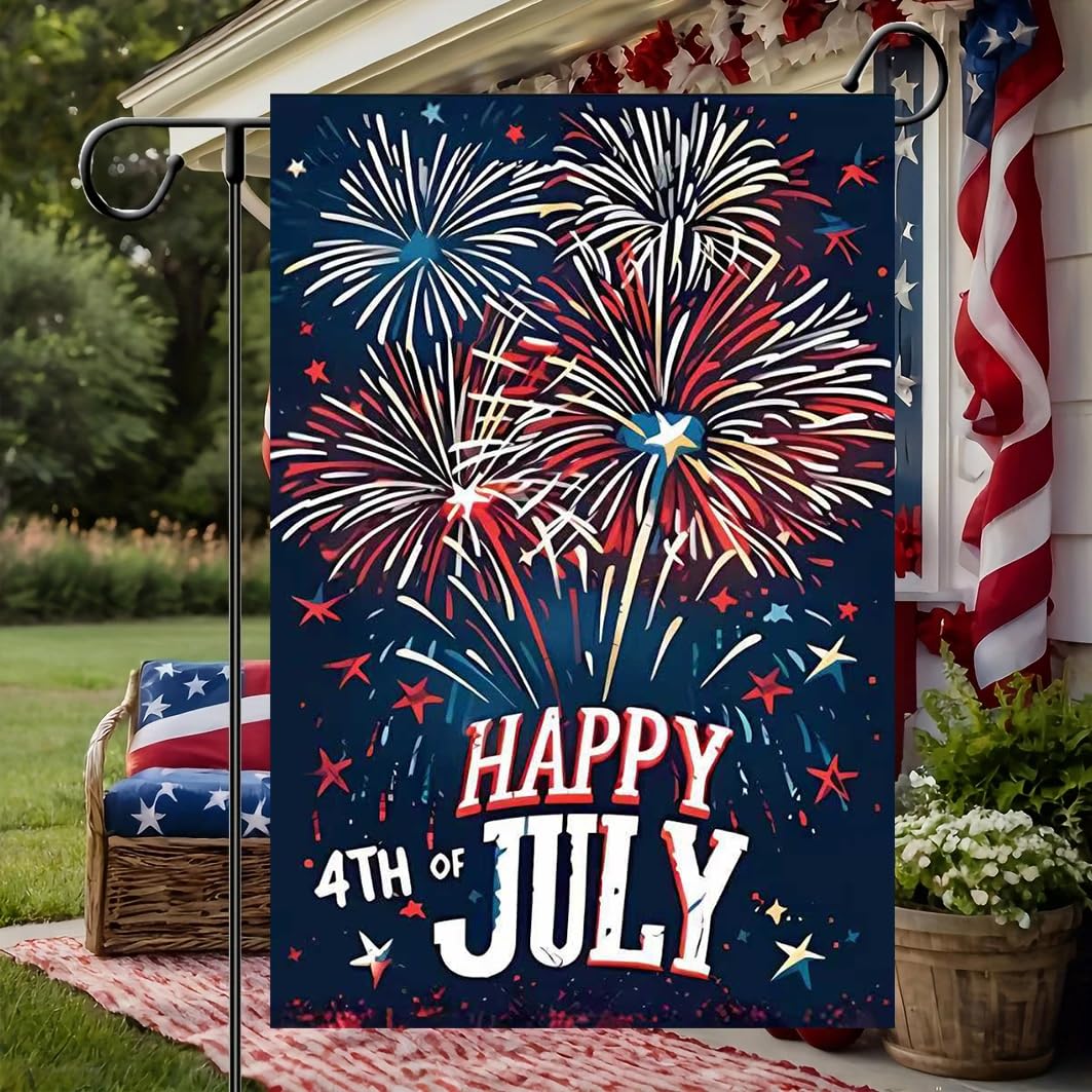 JIGINOFV double-stitched flag delivers durability for seasonal outdoor decor.