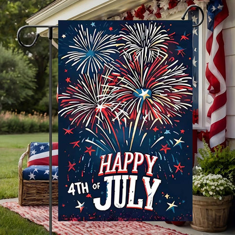 JIGINOFV double-stitched flag delivers durability for seasonal outdoor decor.
