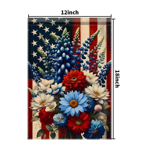 JIGINOFV easy-install garden flag fits standard flag poles quickly.
