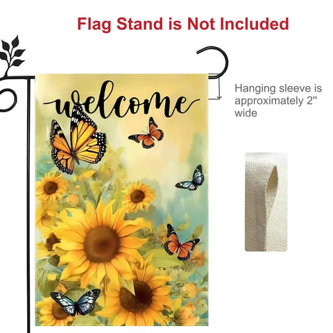 JIGINOFV easy-install sleeve flag for quick porch displays.